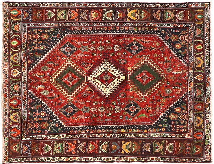 Rød persia Shiraz 230 x 145 cm