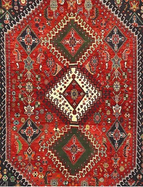 Rood Perzië Shiraz  230 x 145 cm