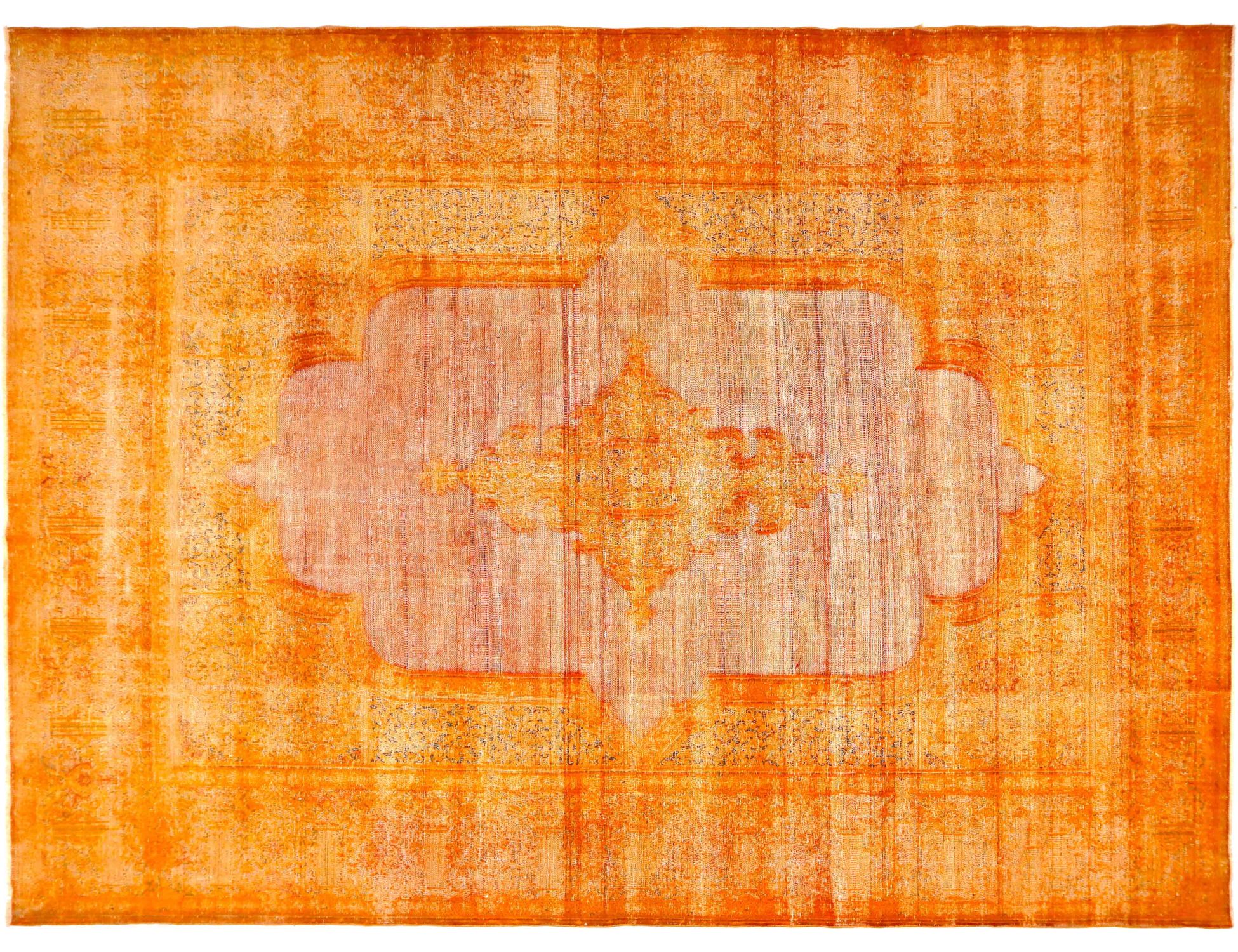 Perzisch Vintage Tapijt  oranje <br/>396 x 290 cm