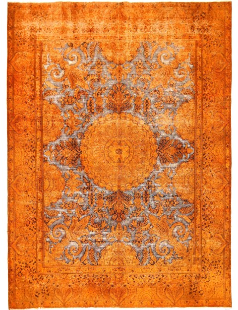 Orange Persien Persischer Vintage Teppich 360 x 260 cm