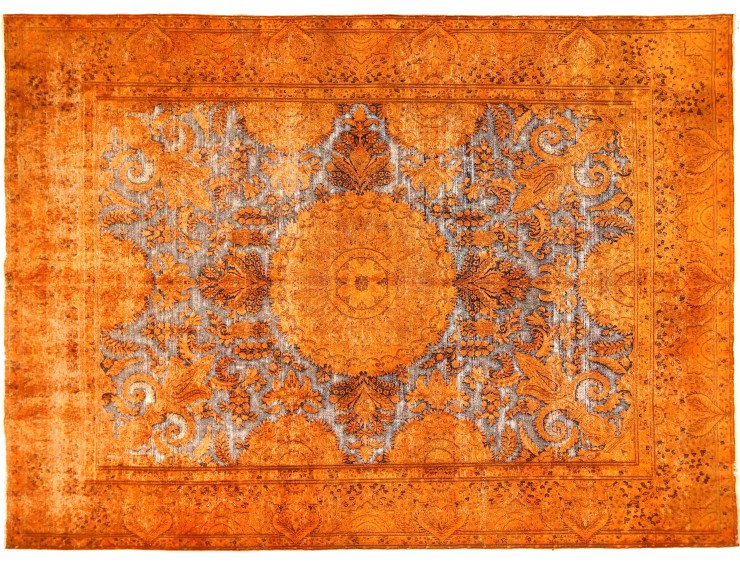 Orange Persien Persisk vintage matta  360 x 260 cm