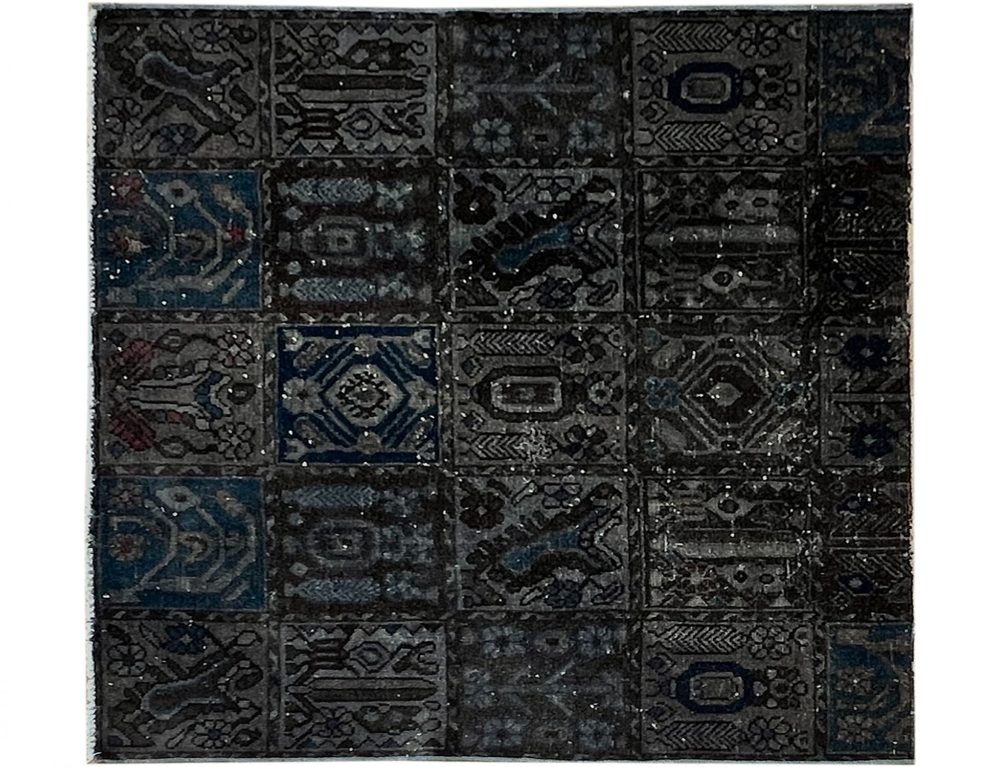 Grey Persia Vintage Carpet  123 x 141 cm