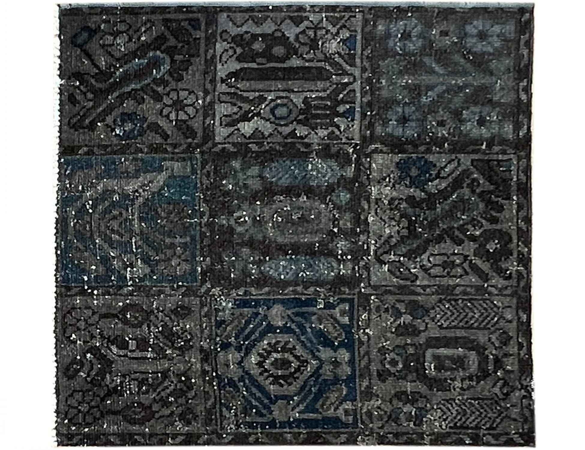 Vintage Teppich  grau <br/>85 x 79 cm