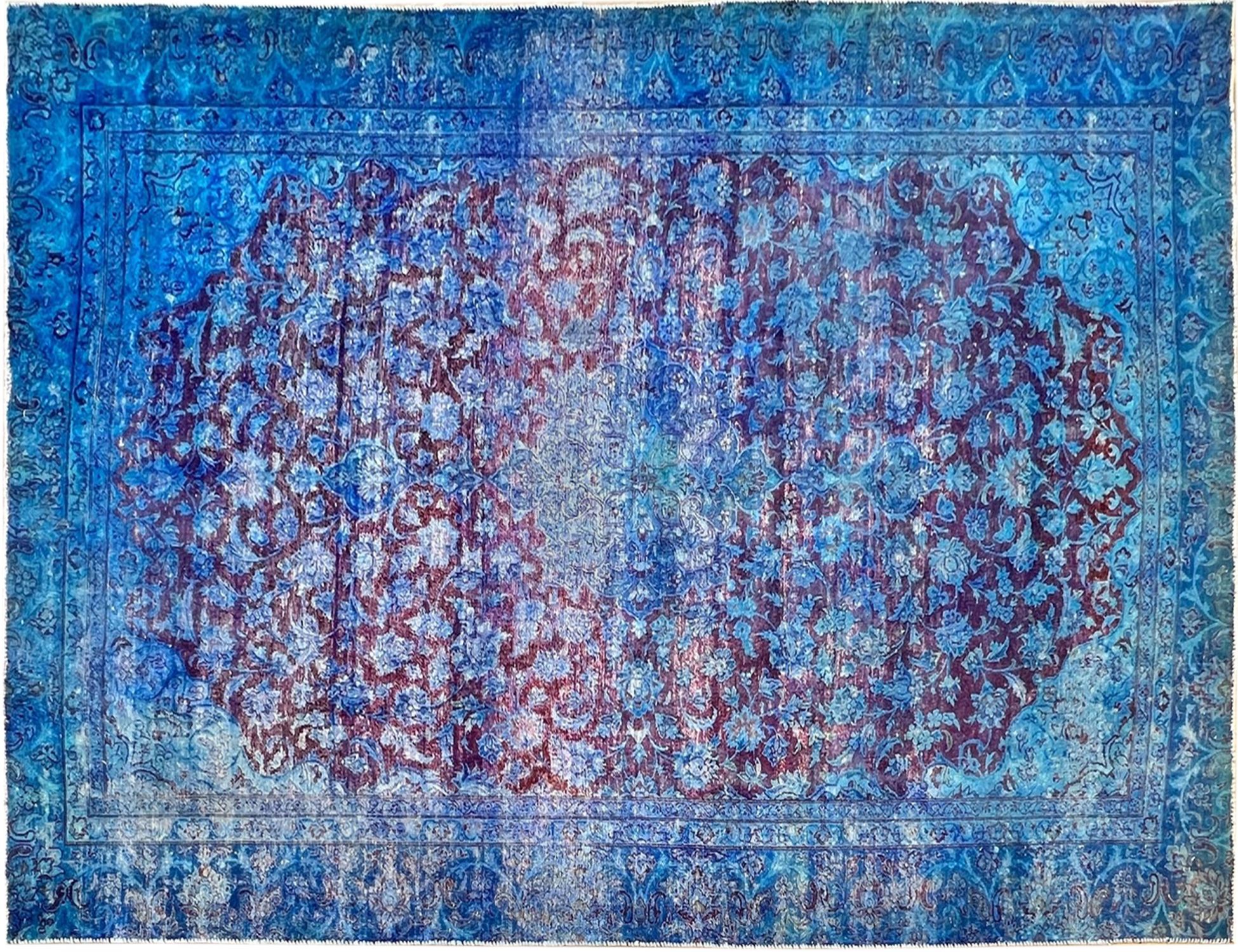 Tappeto Vintage  blu <br/>315 x 210 cm