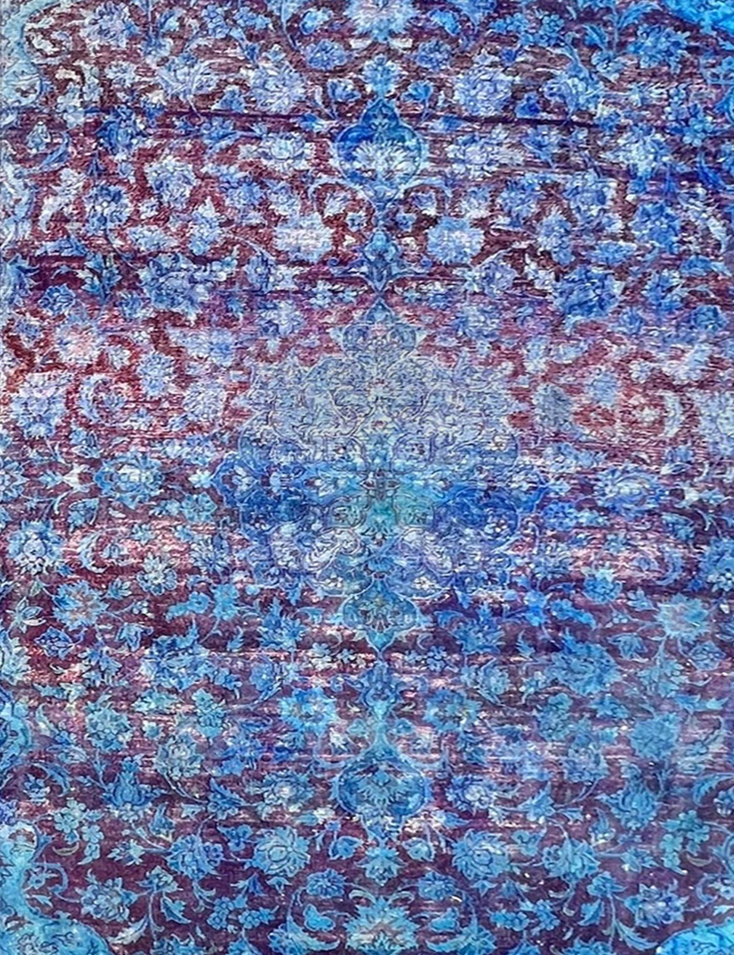 Tappeto Vintage  blu <br/>315 x 210 cm