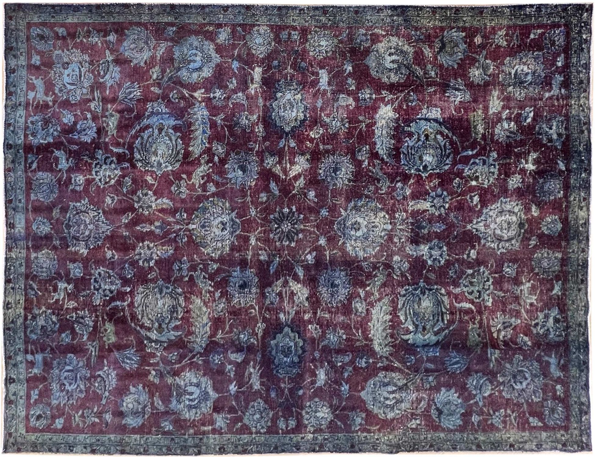Tappeto Vintage  blu <br/>290 x 216 cm