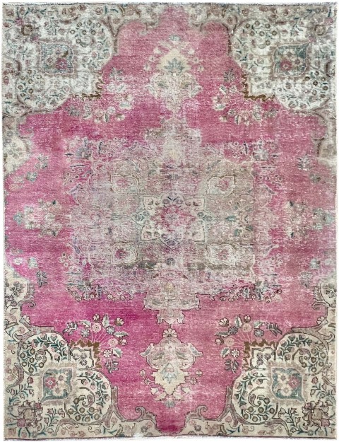 Beige Persien Retro Teppich 277 x 190 cm