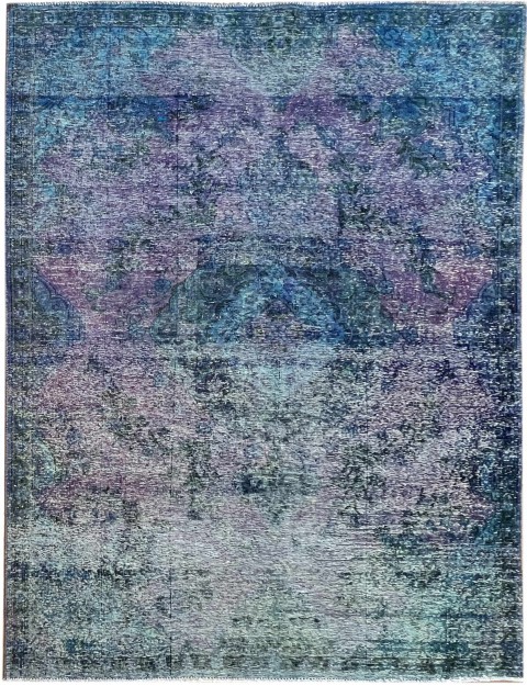 Blau Persien Persischer Vintage Teppich 273 x 187 cm