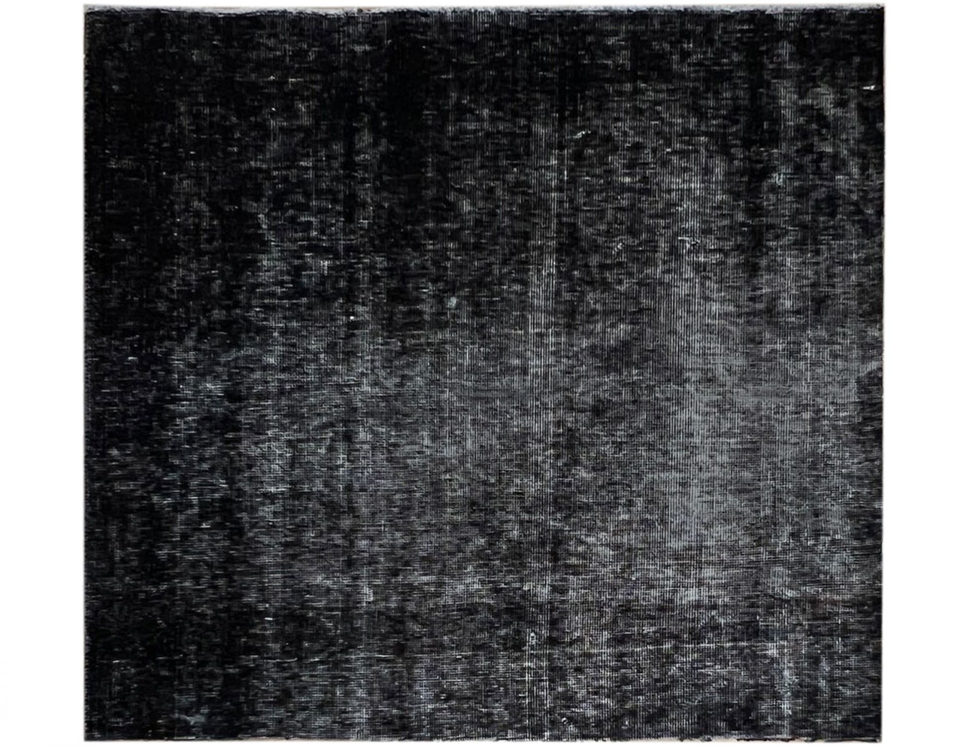 Persischer Vintage Teppich  schwarz <br/>115 x 120 cm