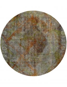 Round Vintage Carpet  yellow  <br/>278 x 278 cm