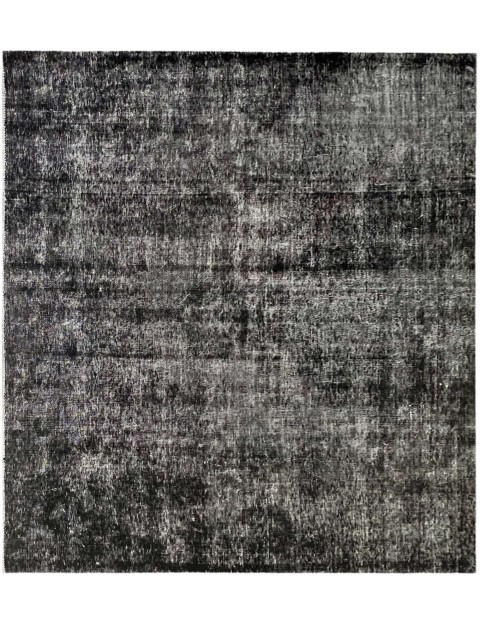 Schwarz Persien Persischer Vintage Teppich 184 x 184 cm