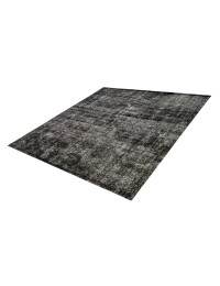 Schwarz Persien Persischer Vintage Teppich  184 x 184 cm
