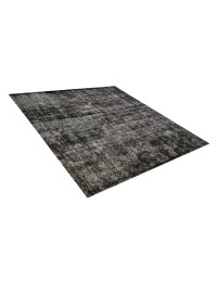 Schwarz Persien Persischer Vintage Teppich  184 x 184 cm
