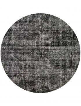 Persischer Vintage Teppich 184 x 184 schwarz