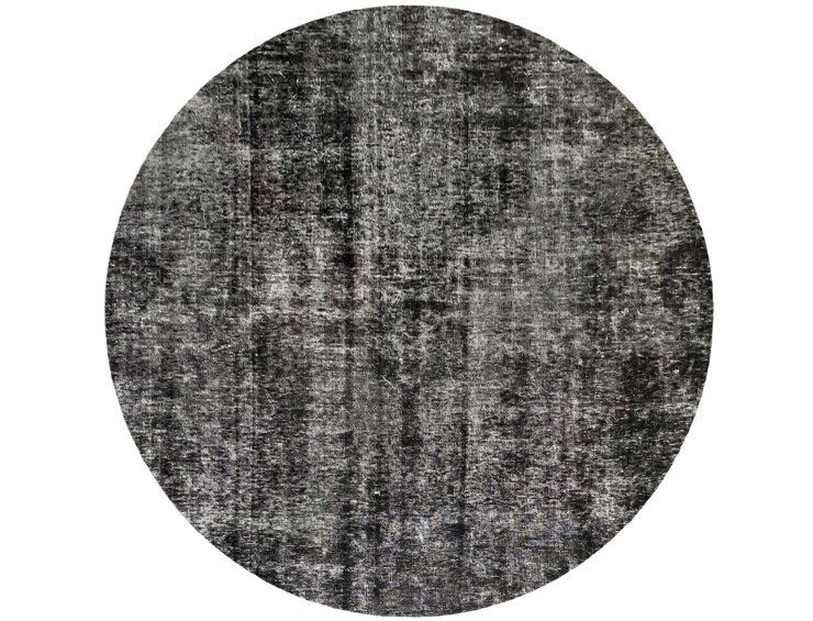 Svart Persien Persisk vintage matta  184 x 184 cm