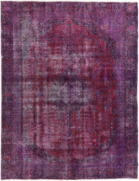 Lila Persien Vintage Teppich 383 x 256 cm
