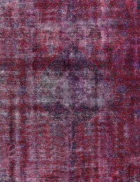 Lila Persien Vintage Matta  383 x 256 cm