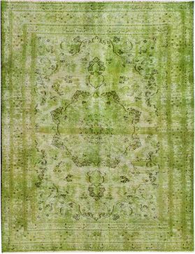 Tappeto vintage persiano 288 x 195 verde