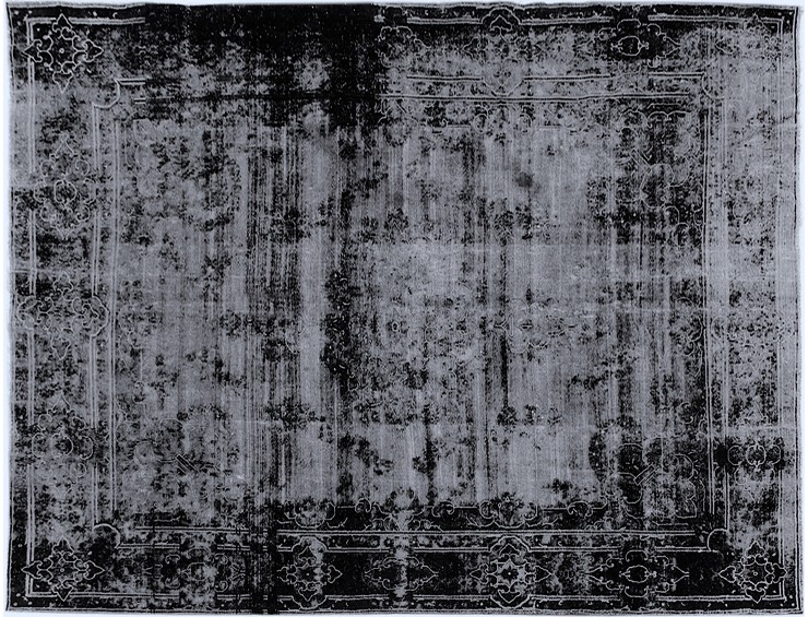 Schwarz Persien Persischer Vintage Teppich  430 x 290 cm