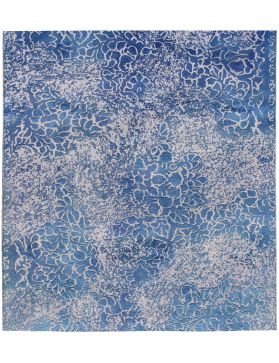 Quadrat  Vintage Teppich  blau <br/>220 x 220 cm