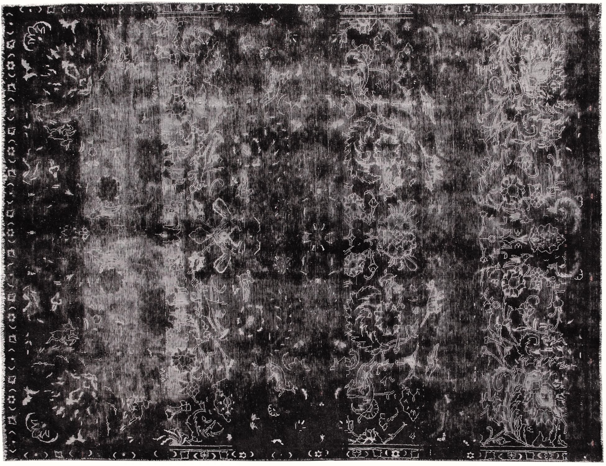 Tappeto vintage persiano  nero <br/>316 x 216 cm