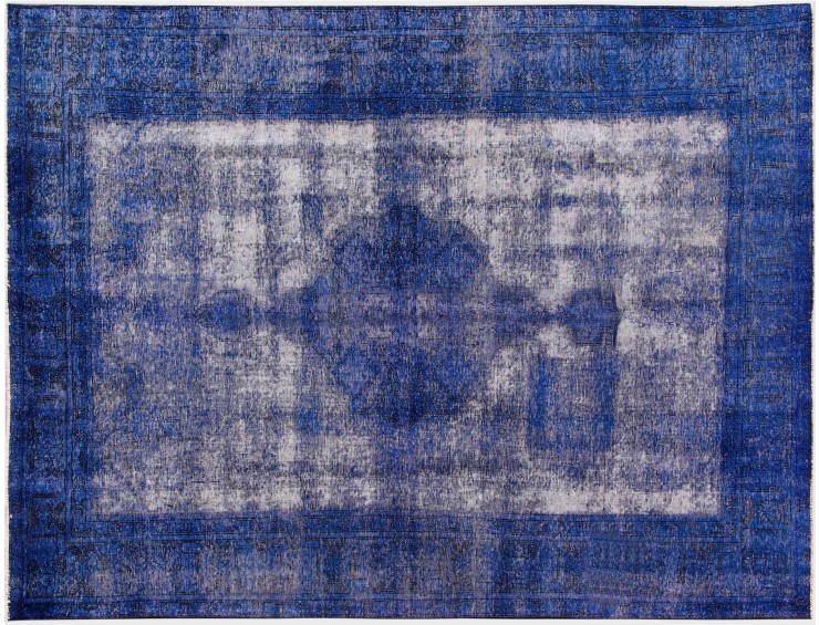 Blå Persien Persisk Vintagetæppe 284 x 195 cm