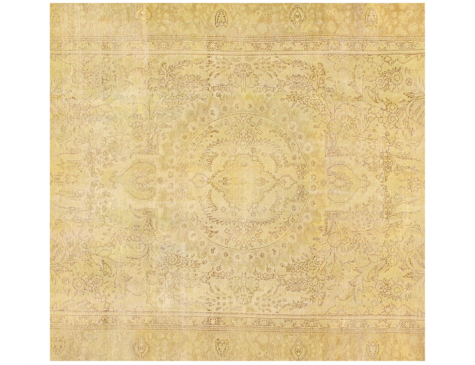 Persian Vintage Carpet  yellow  <br/>250 x 214 cm