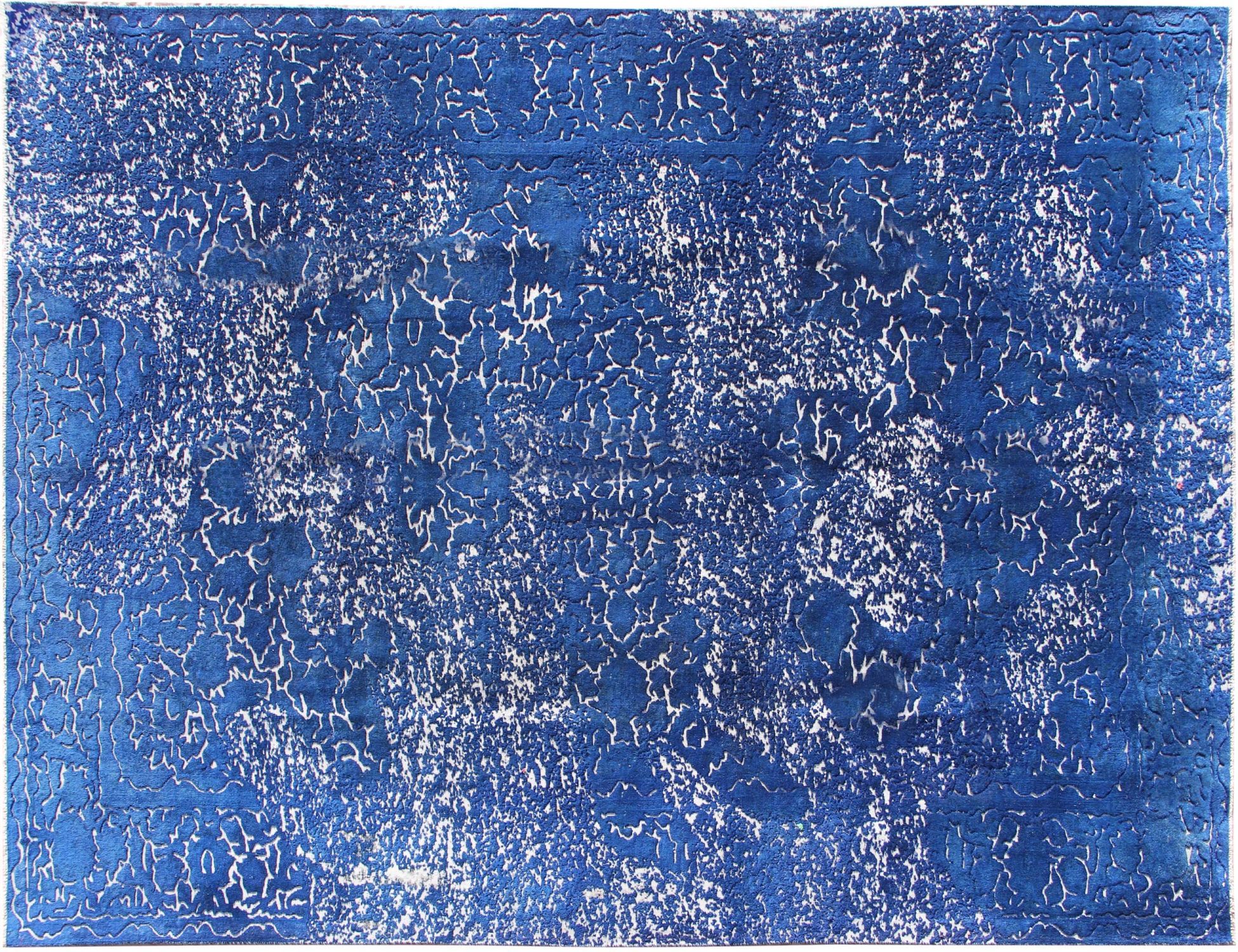 Tappeto vintage persiano  blu <br/>367 x 239 cm