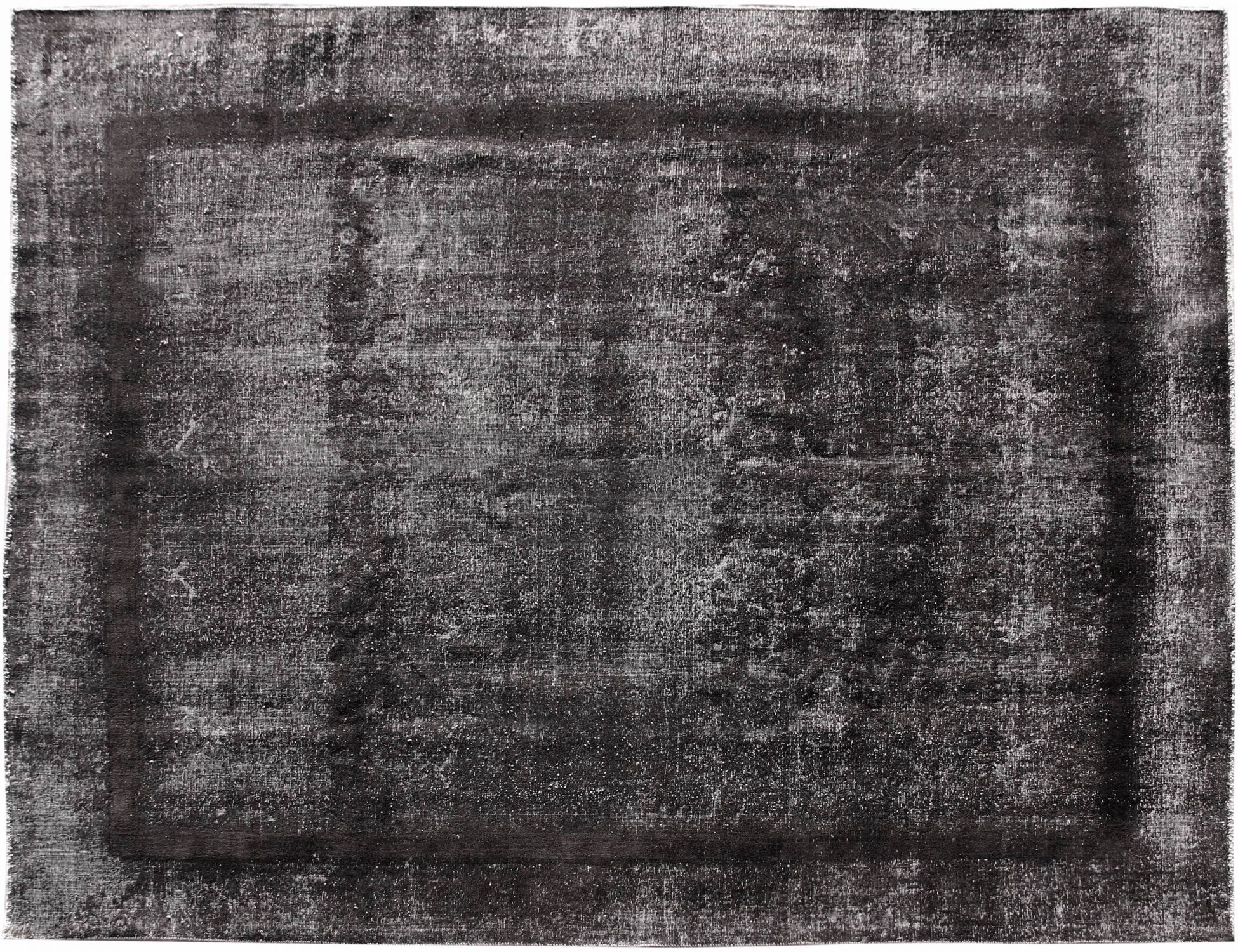 Persischer Vintage Teppich  schwarz <br/>384 x 294 cm