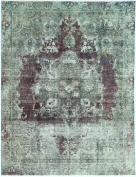 Persischer Vintage Teppich 355 x 262 türkis
