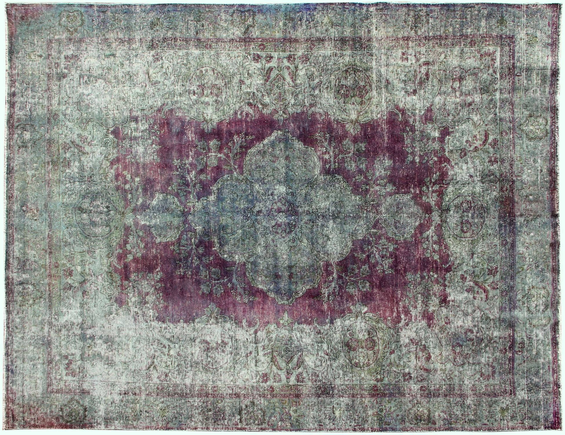 Tappeto vintage persiano  verde <br/>370 x 290 cm