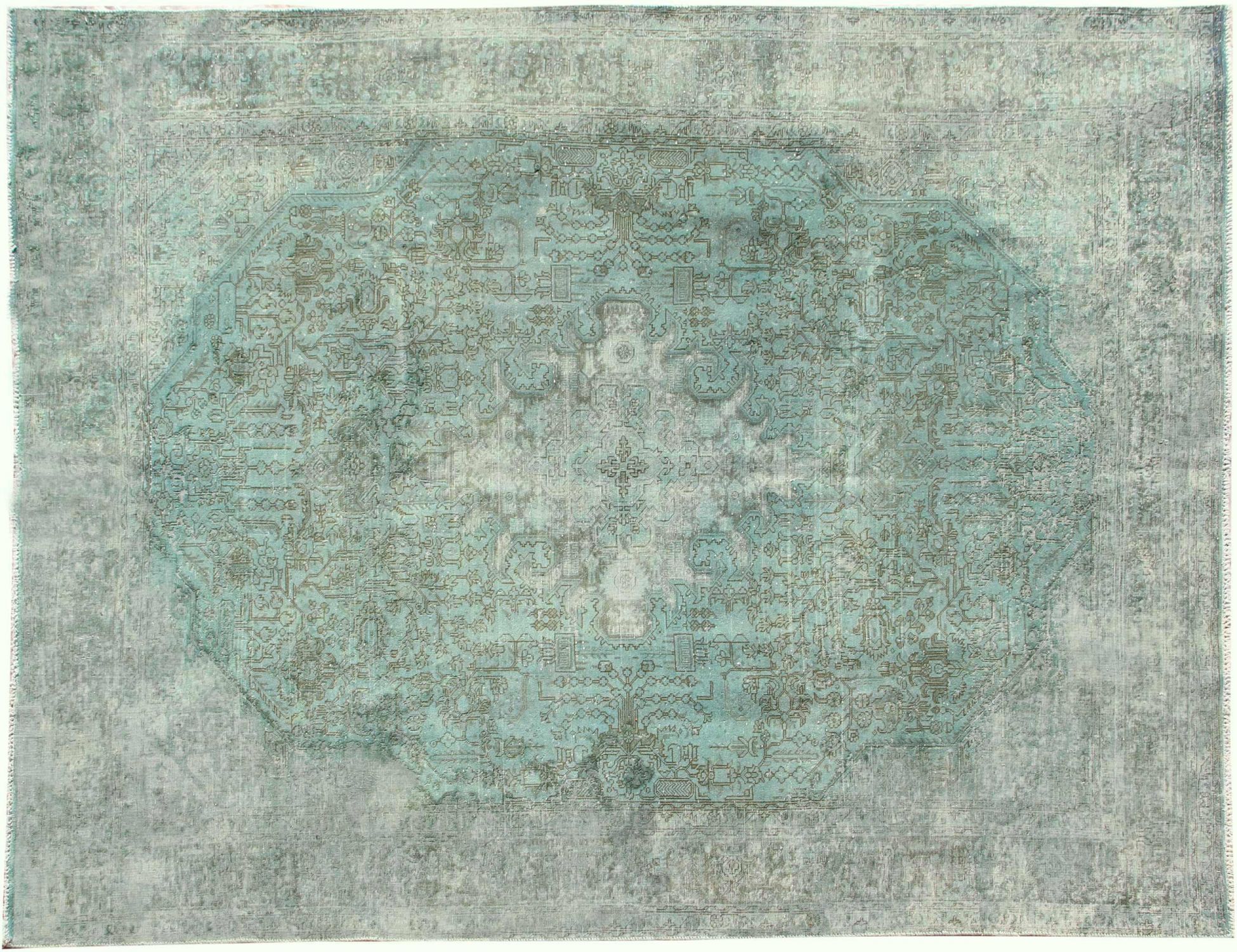 Perzisch Vintage Tapijt  groen <br/>342 x 247 cm