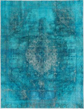 Persischer Vintage Teppich 353 x 270 türkis