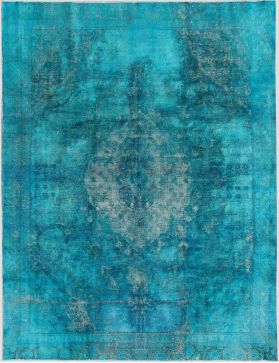 Tapis Persan vintage 353 x 270 turquoise