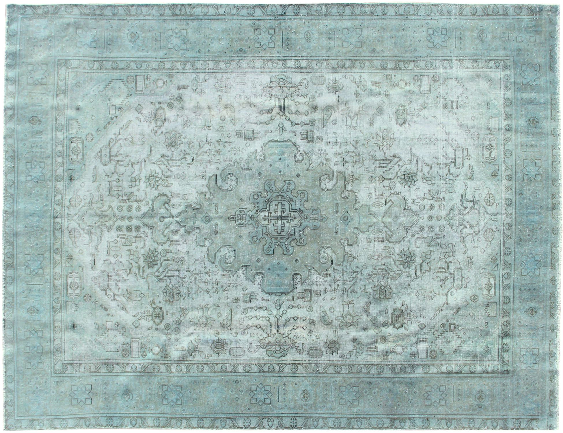Tappeto vintage persiano  verde <br/>380 x 290 cm