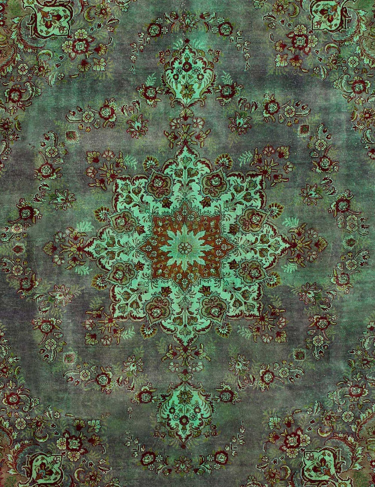 Retro Perserteppich  grün <br/>400 x 295 cm