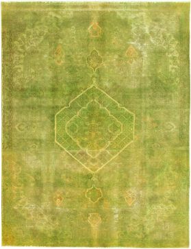 Alfombra persa vintage 330 x 224 verde