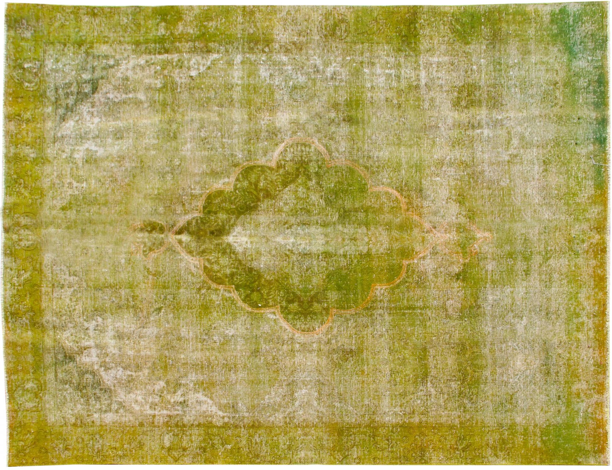 Alfombra persa vintage  verde <br/>360 x 275 cm