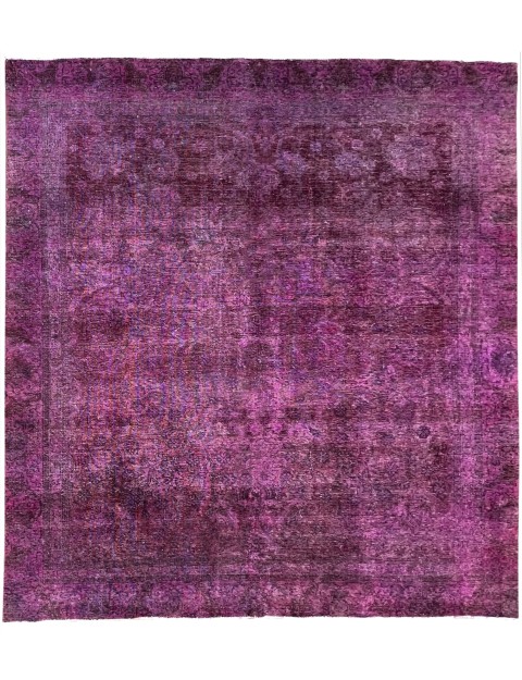 Lila Persien Vintage Teppich 313 x 261 cm