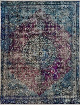 Vintage Teppich 342 X 243 blau
