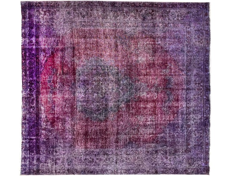 Lila Persien Vintage Teppich  318 x 307 cm
