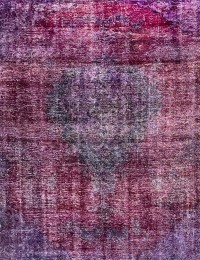 Lila Persien Vintage Teppich  318 x 307 cm
