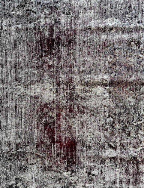 Grå Persien Vintage Tæppe  180 x 233 cm