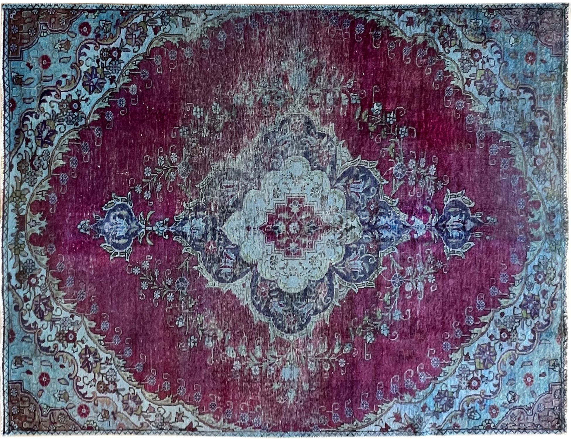 Vintage Teppich  blau <br/>267 x 173 cm