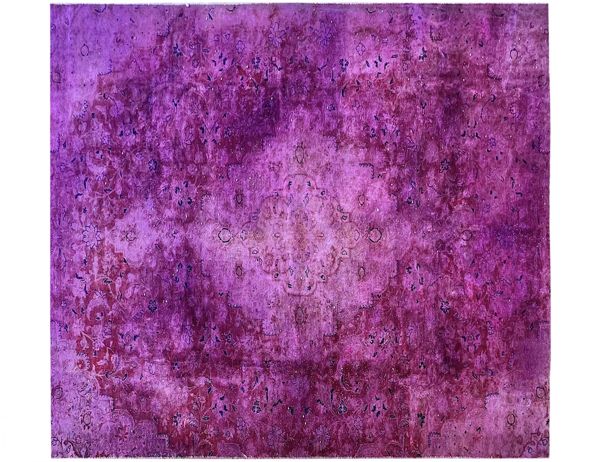 Tappeto vintage persiano  rosa <br/>181 x 181 cm