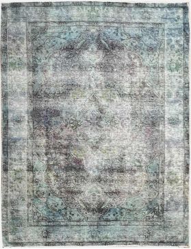 Alfombra persa vintage 300 x 190 turquesa