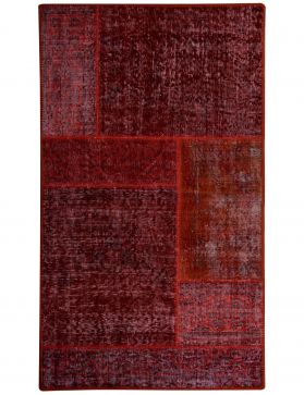 Patchwork Tapis 150 X 90 rouge