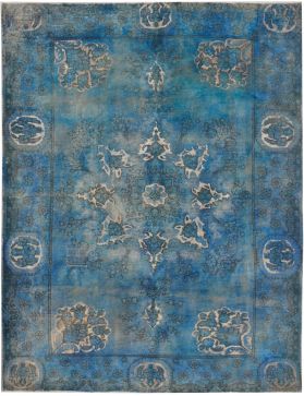 Alfombra vintage 275 X 197 turquesa