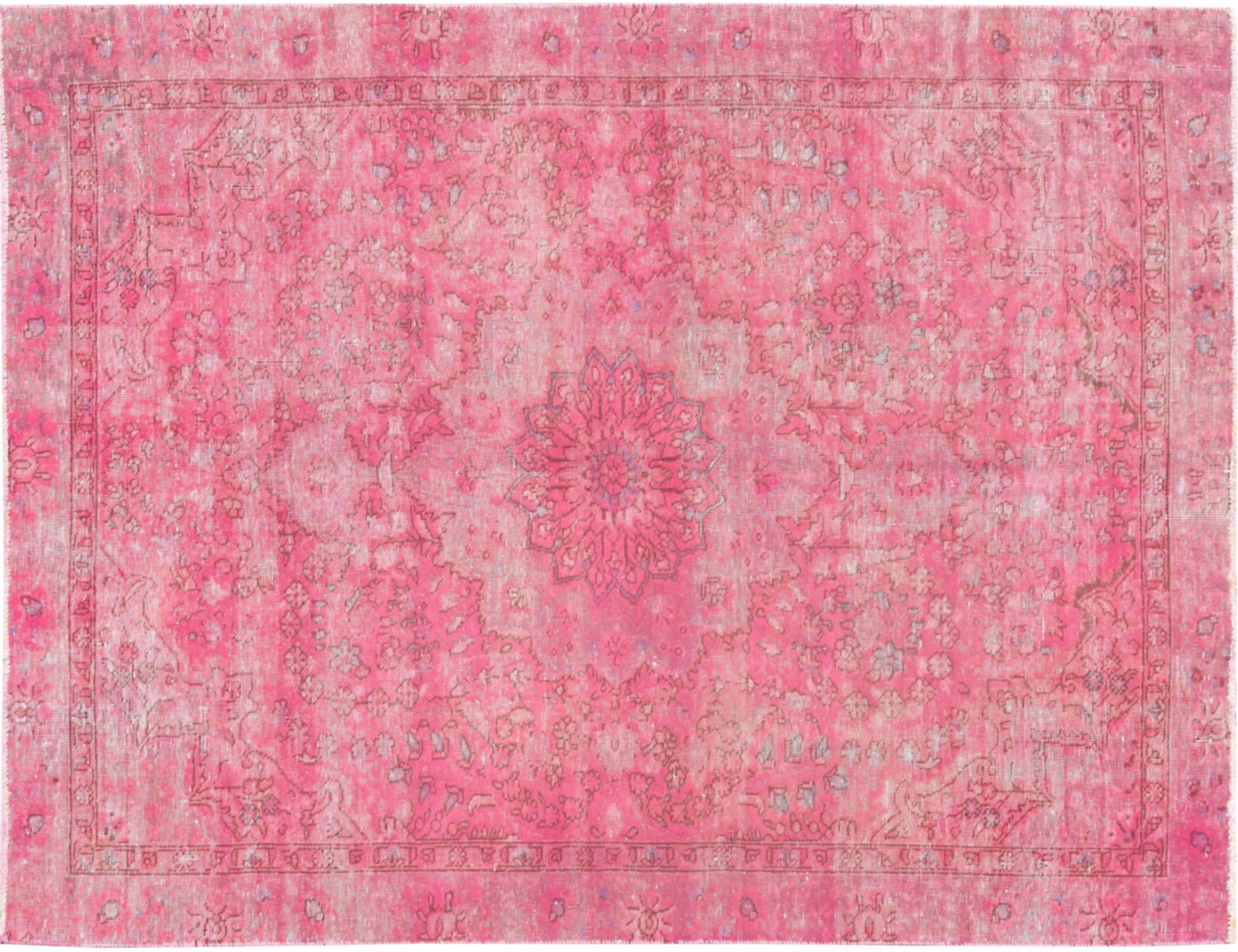 Tappeto vintage persiano  rosa <br/>275 x 185 cm
