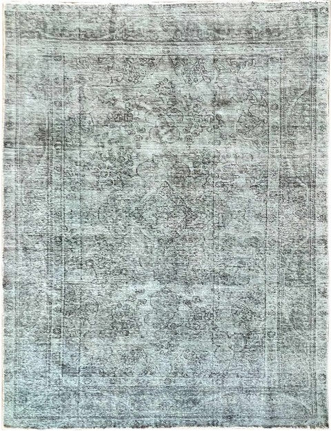 Grau Persien Persischer Vintage Teppich 295 x 200 cm